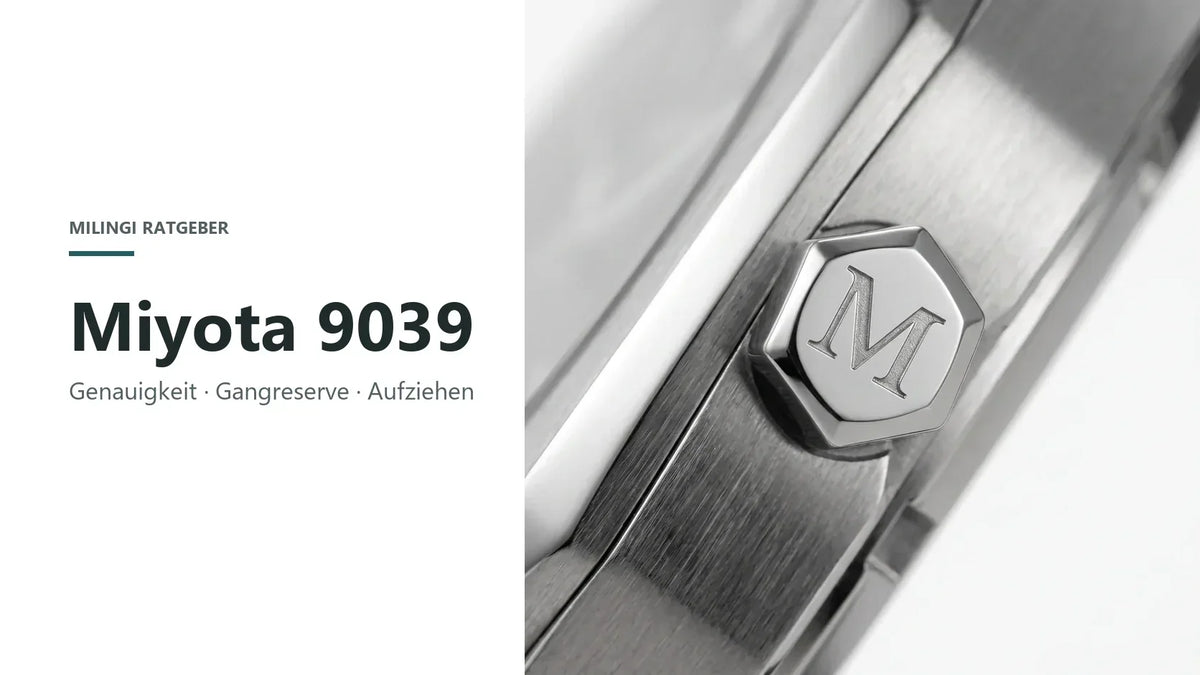 CORE Black mit gravierter Krone: Ratgeber zum Miyota 9039 Uhrwerk