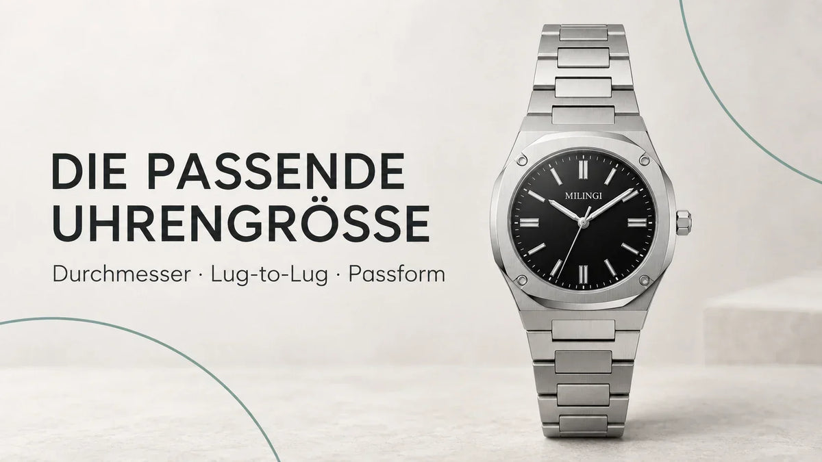 Welche Uhrengröße passt zu meinem Handgelenk?