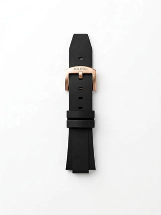MILINGI SILICONE STRAP - BLACK ROSÈ